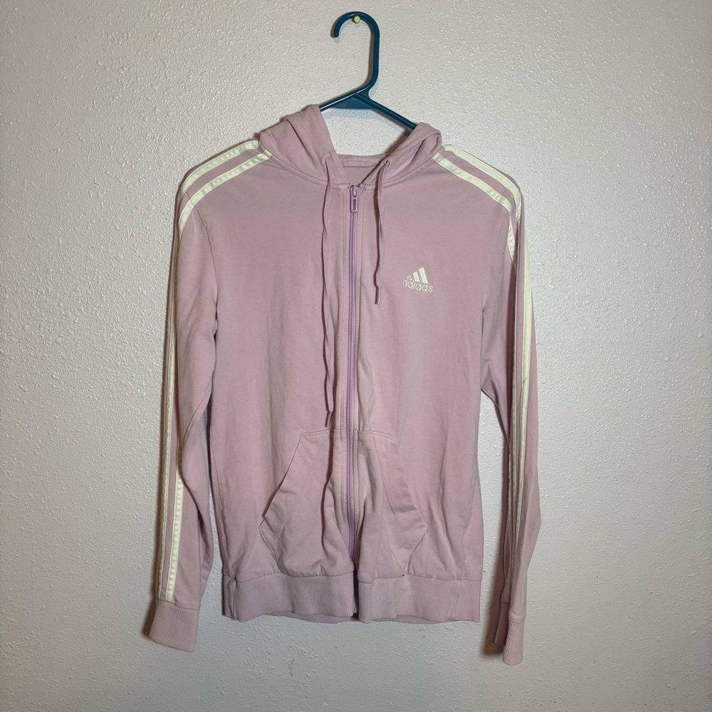 Adidas Women's Light Purple Hoodie Sweater